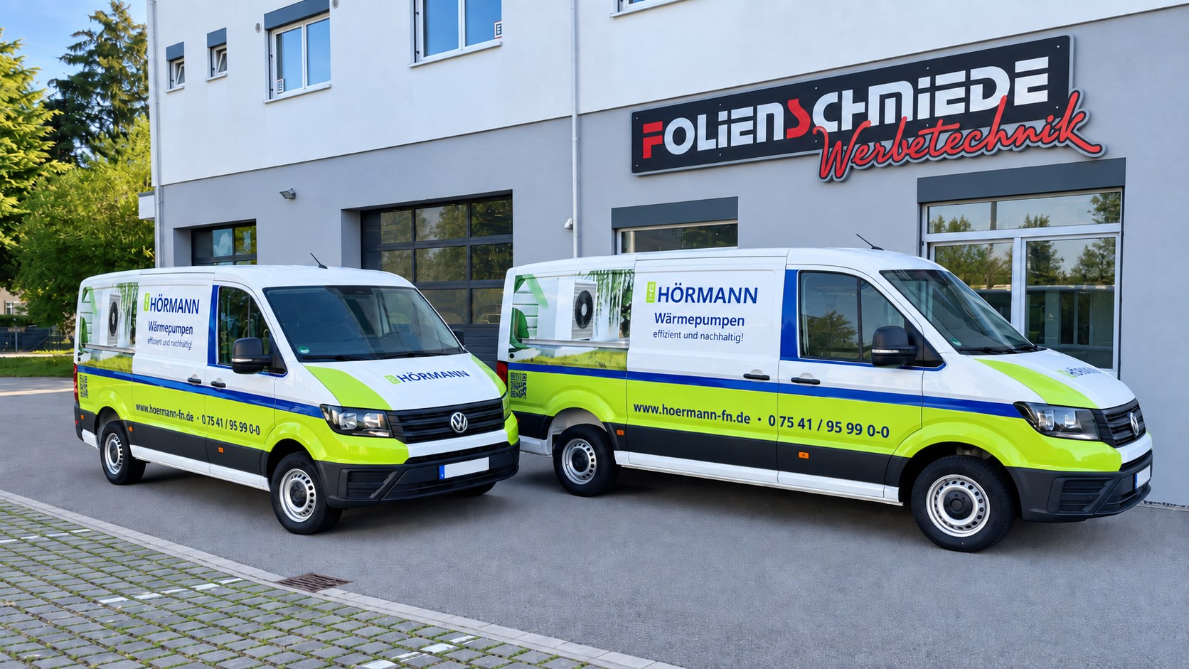 Fuhrpark Team Hörmann: zwei neue Crafter beschriftet